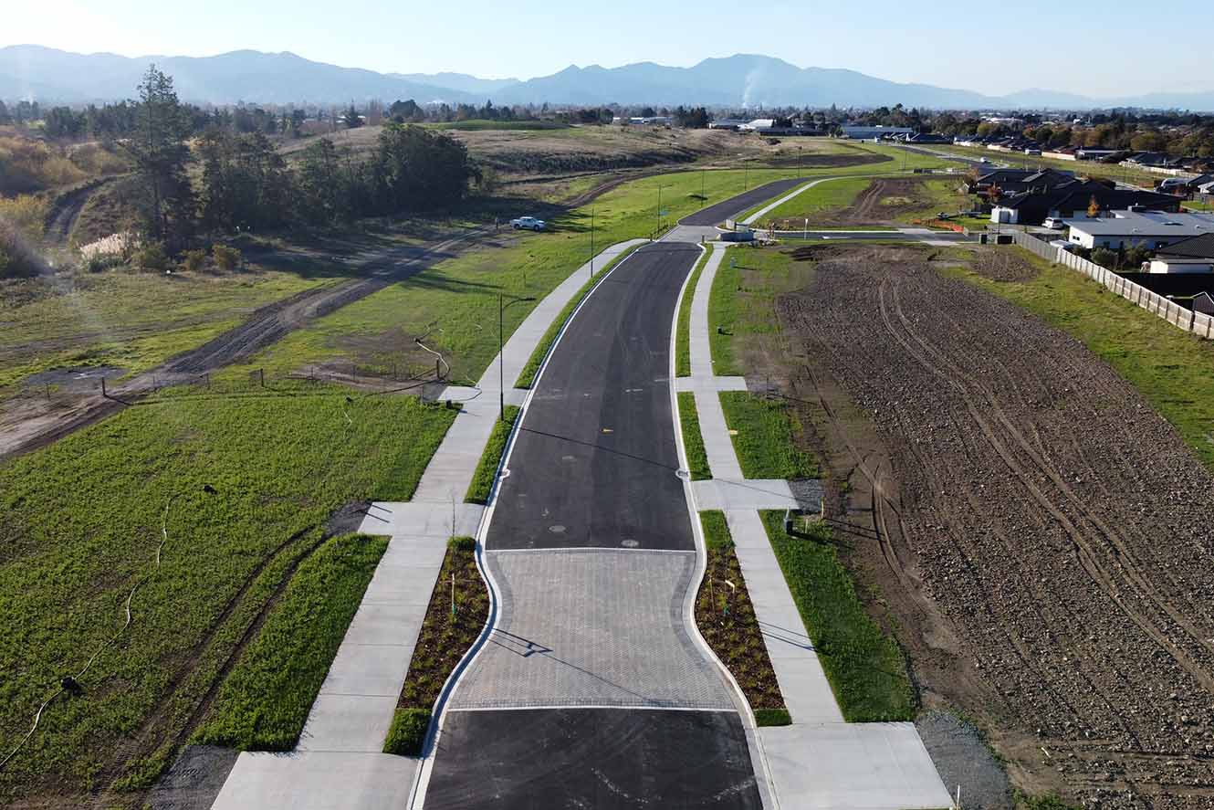 Arial view of Boulevard on Taylor Pass