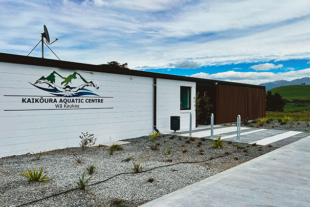 Outside view of Kaikoura Aquatic centre