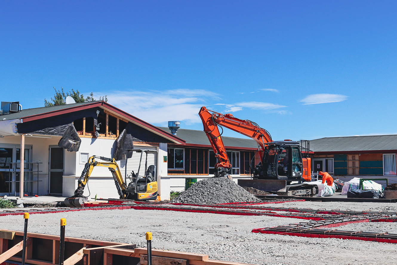 Redwood care facility construction