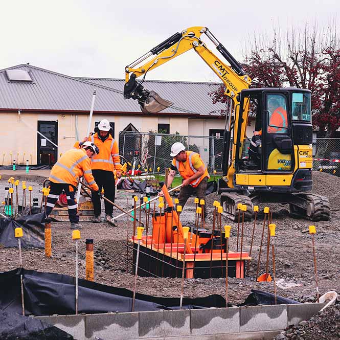 Redwood care facility construction